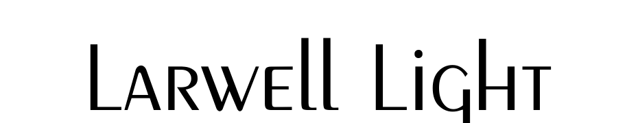 Larwell Light Font Download Free